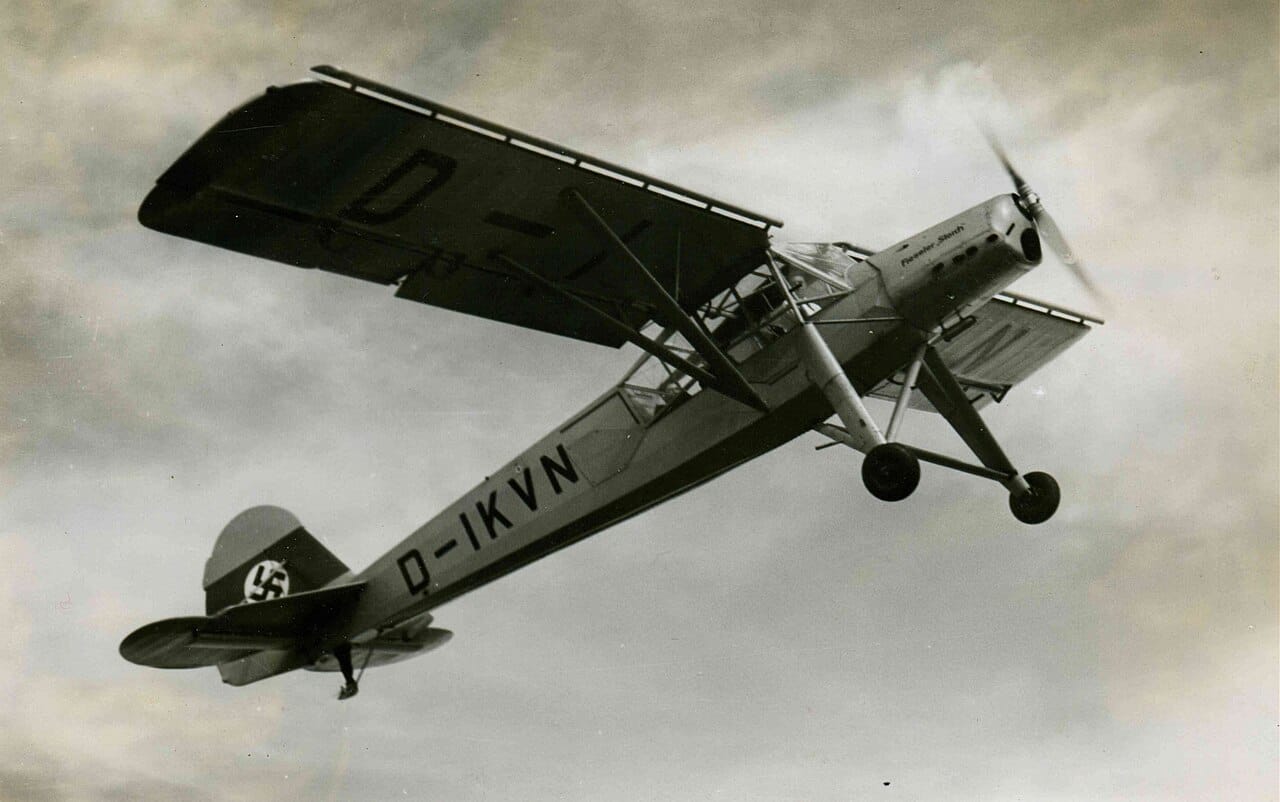 A Fieseler Fi 156 Storch STOL aircraft