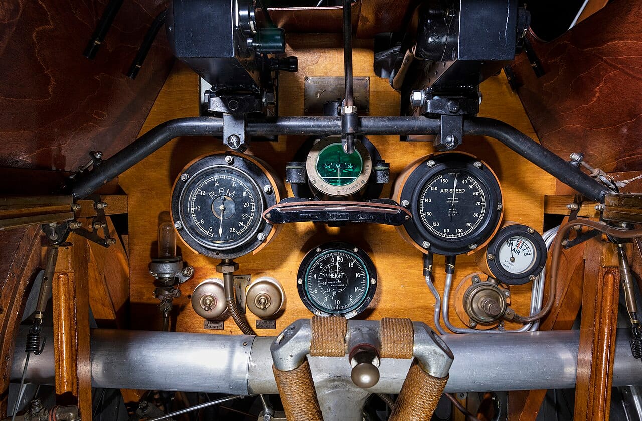 A Sopwith F.1 Camel — the famous WWI British fighter flown by Edward Mannock and other RFC aces