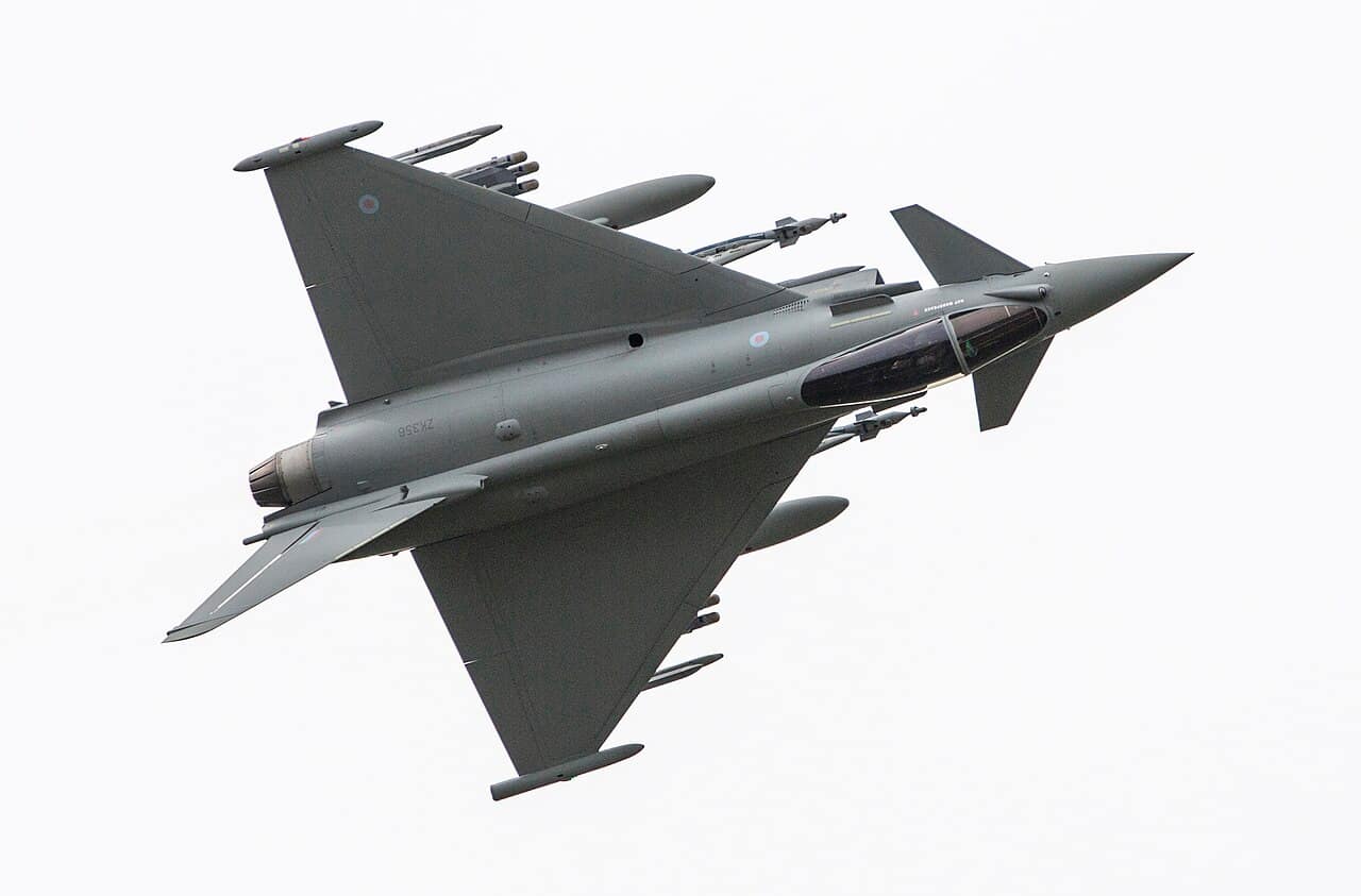Royal Air Force Eurofighter Typhoon FGR4 in flight