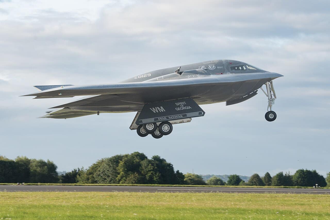 A B-2 Spirit stealth bomber