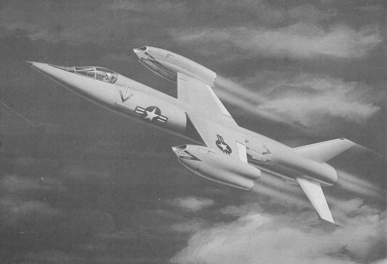 Maqueta del caza VTOL Mach 2 Bell XF-109 D 188