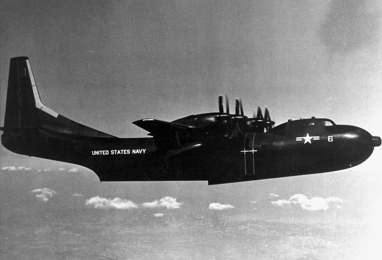 Hidroavión turbohélice Convair R3y Tradewind de la Armada de los Estados Unidos