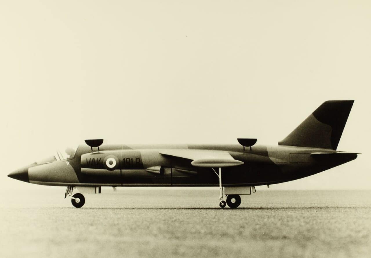 VFW VAK 191B West German VTOL strike fighter prototype on the tarmac