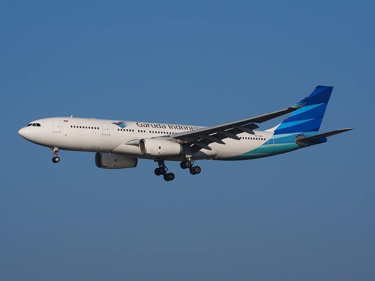 Garuda Indonesia A330neo Warteschleife Indischer Ozean