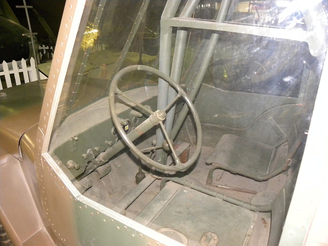 The full-scale Rotabuggy replica at the Museum of Army Flying, Middle Wallop