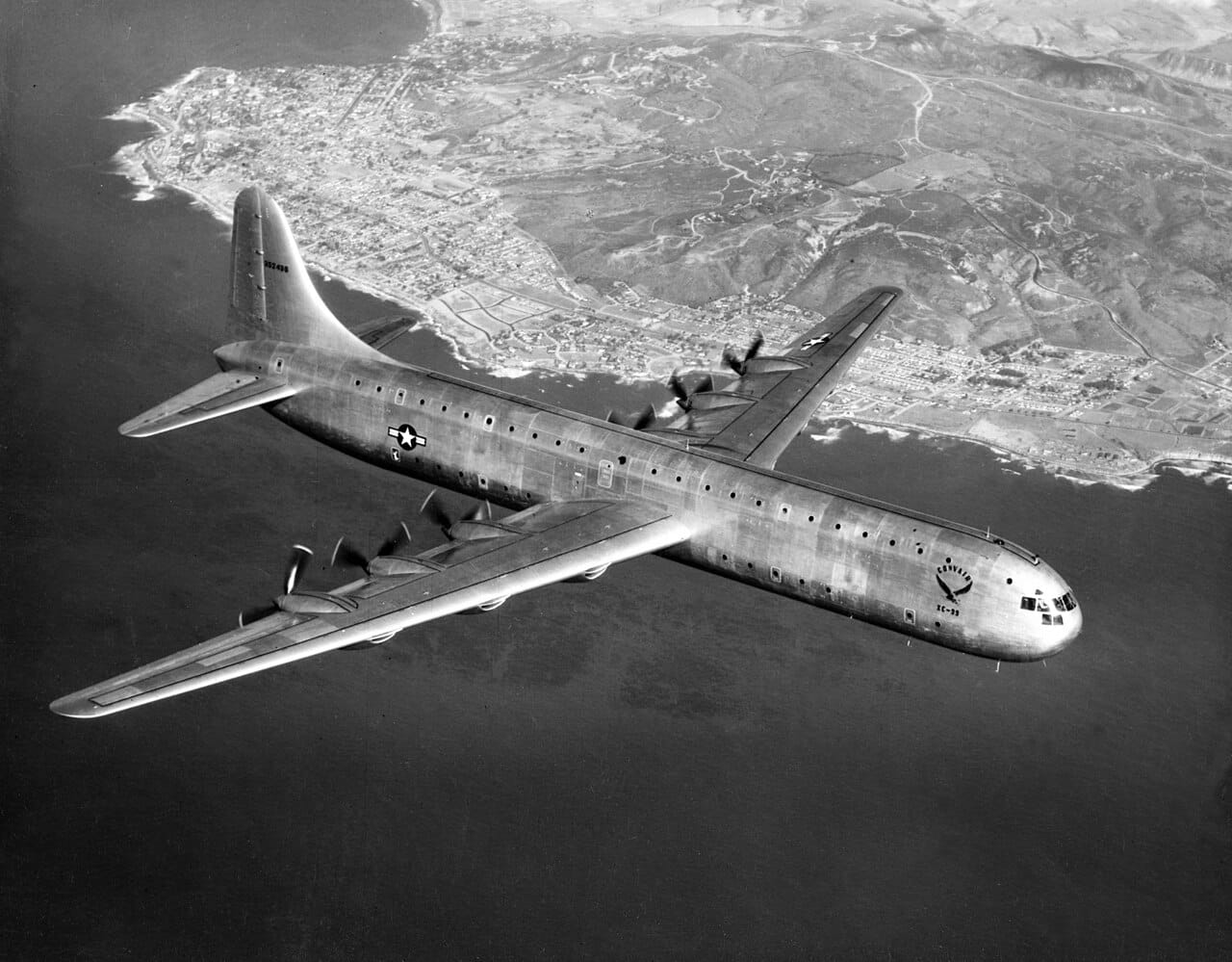 The Convair XC-99, the largest piston-engined land transport ever built