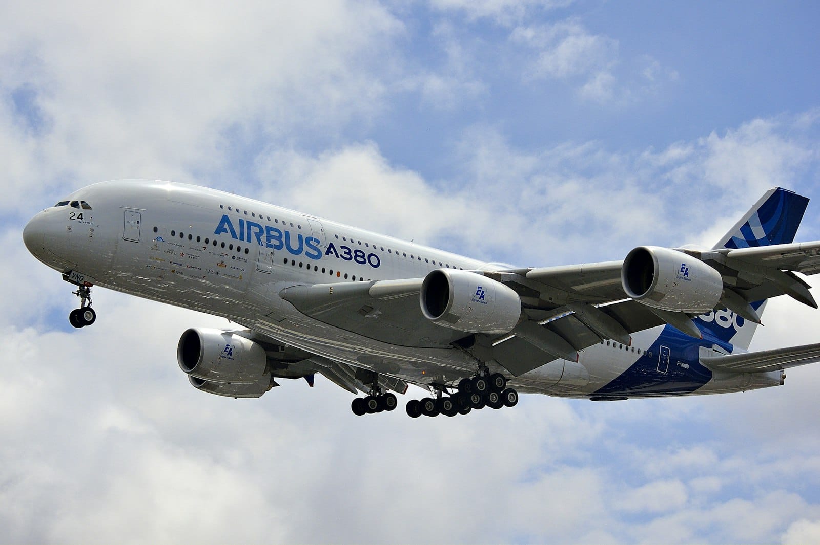 A-380 Superjumbo im Flug