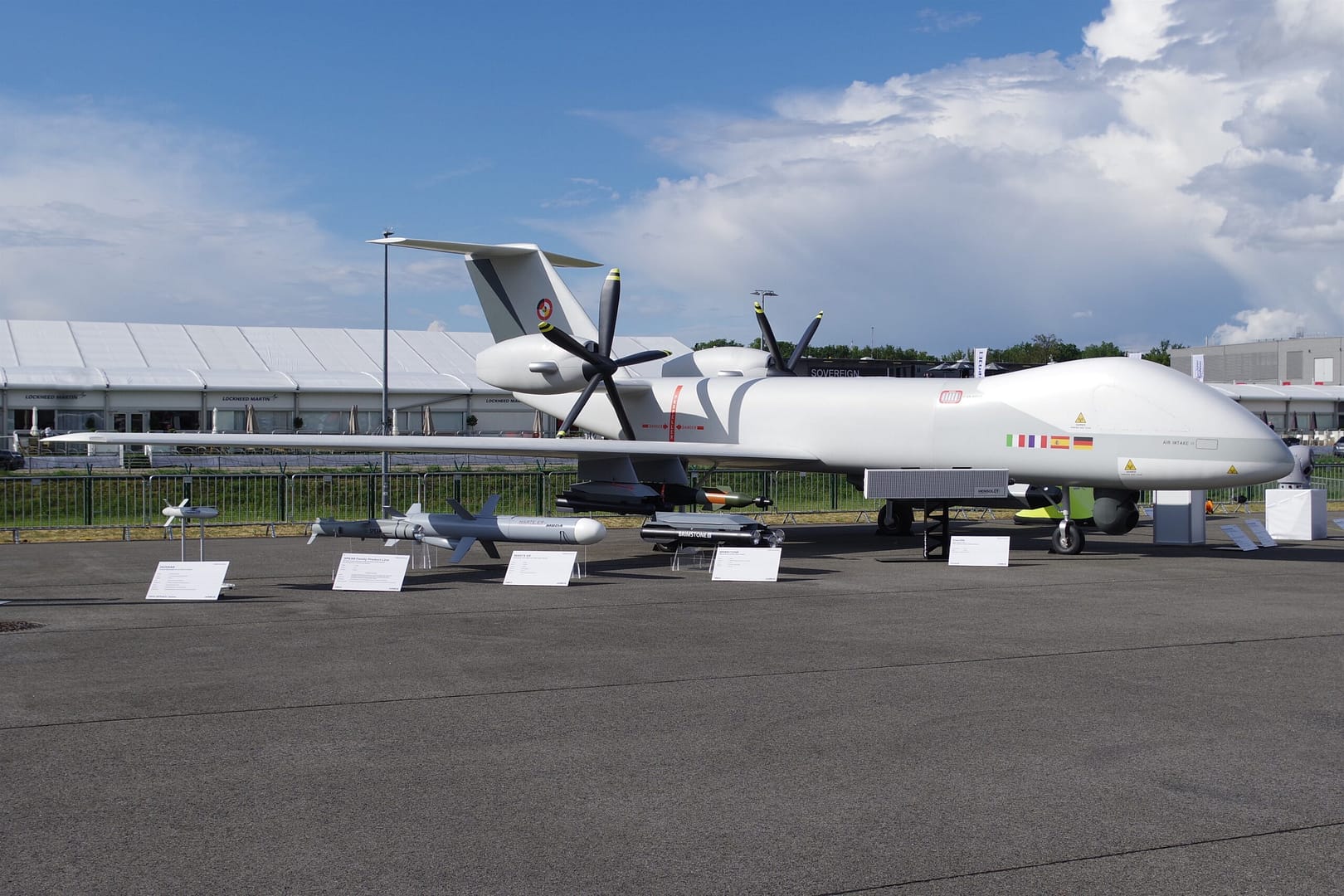Modello di drone Airbus Eurodrone