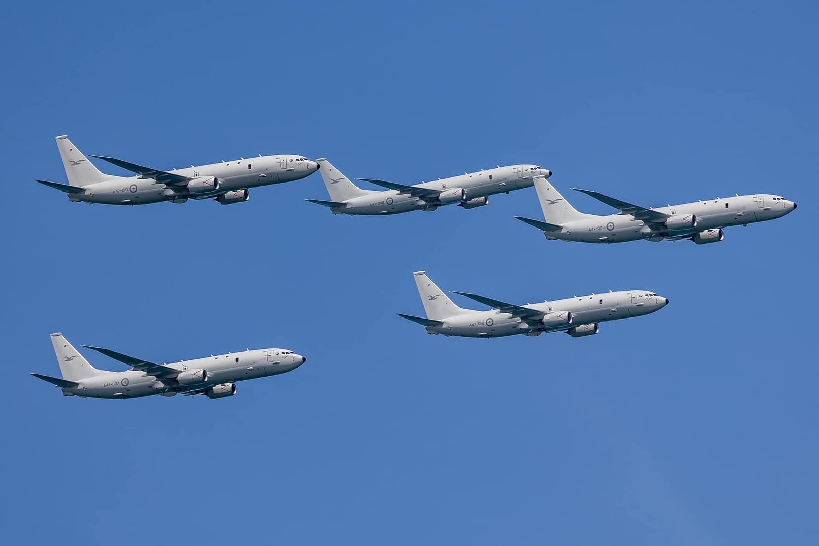 Aerei RAAF P-8A Poseidon presso la base RAAF di Edinburgh, Australia Meridionale. Foto: Ministero della Difesa australiano / Wikimedia Commons Aerei RAAF P-8A Poseidon presso la base RAAF di Edinburgh, Australia Meridionale. Foto: Ministero della Difesa australiano / Wikimedia Commons