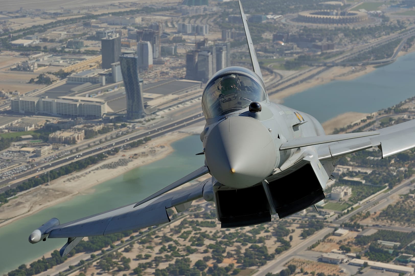 Eurofighter Typhoon over Abu Dhabi