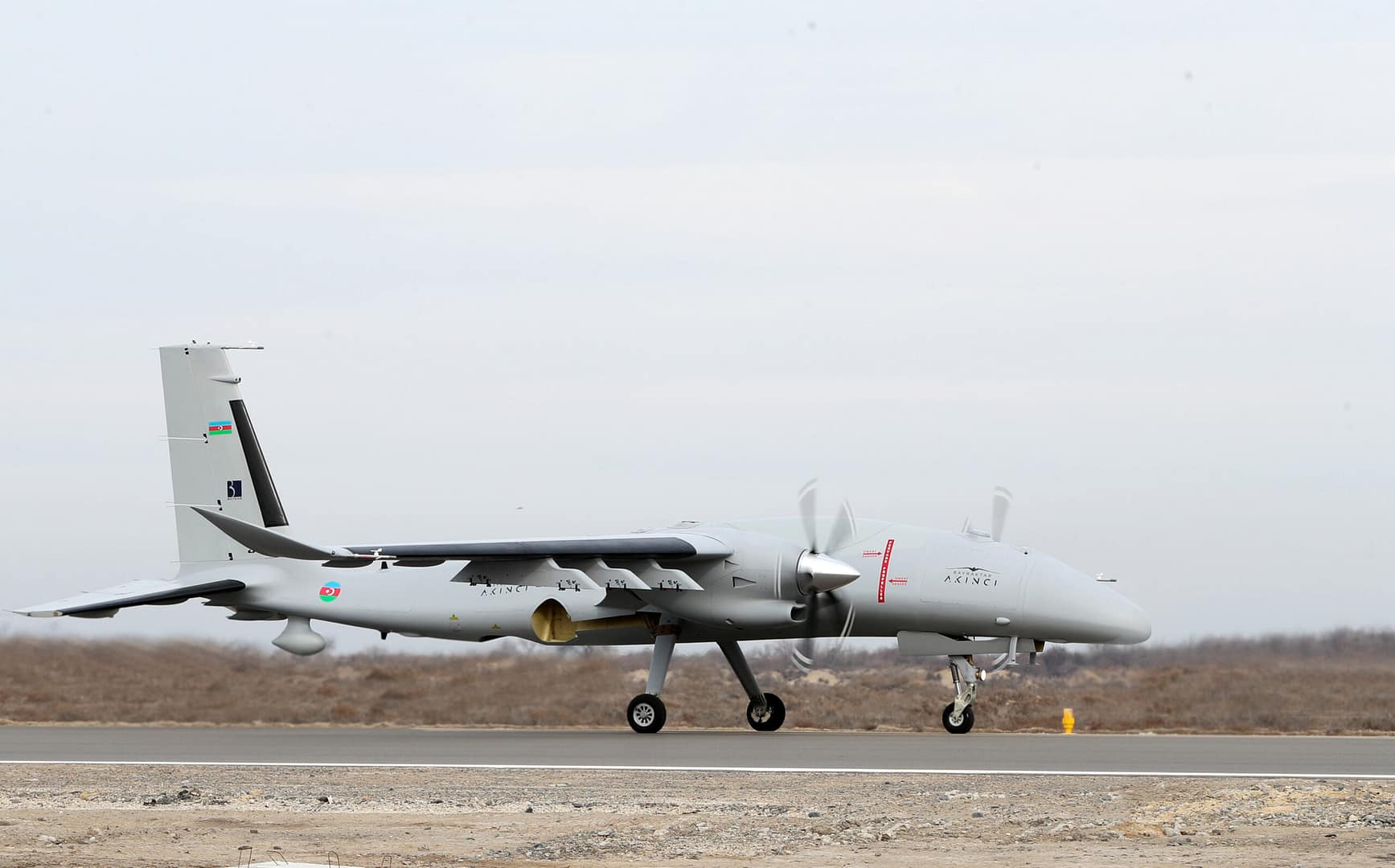 Bayraktar AKINCI al servicio de la Fuerza Aérea de Azerbaiyán