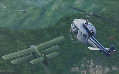 The CIA Huey That Shot Down a Biplane
