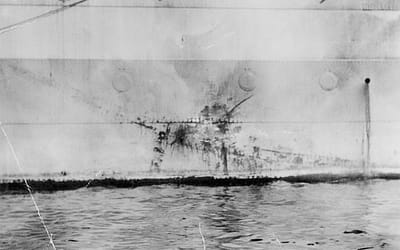 The Kamikaze That Left Its Shadow on a Warship: HMS Sussex, 1945