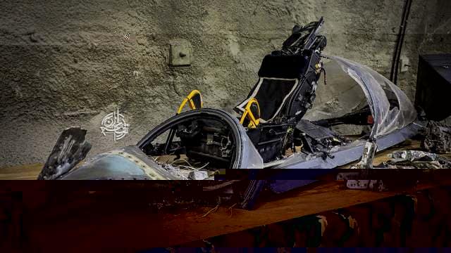 Wreckage of USAF F-15E Strike Eagle 00-3000 on display in Iran