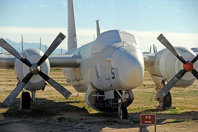 Rows of stored aircraft at the 309th AMARG
