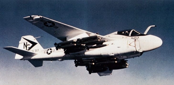 A-6B Intruder of VA-165 in flight over Vietnam, 1970