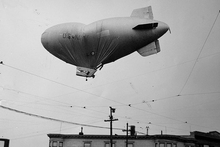 El dirigible de la Armada que regresó sin tripulación.