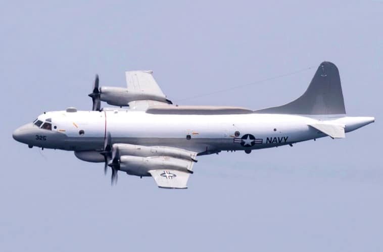 US Navy Lockheed EP-3E Aries II reconnaissance aircraft