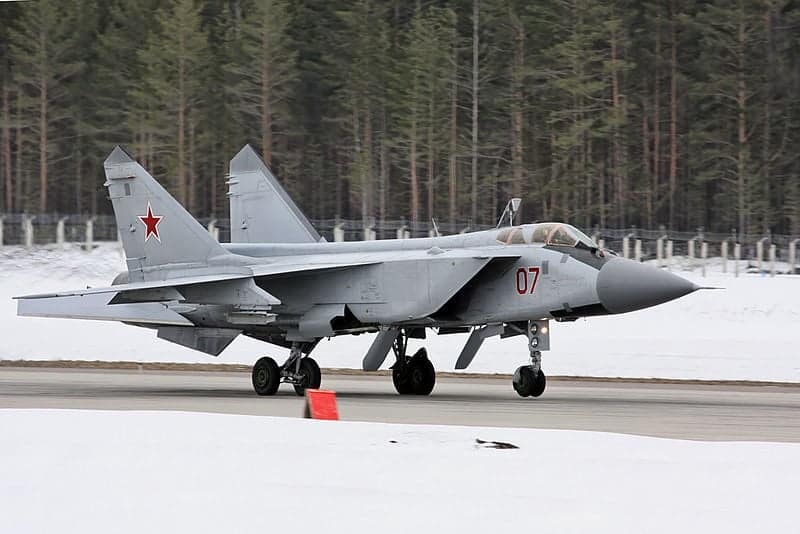 MiG-31 Foxhound flights in Russia MiG-31 Foxhound