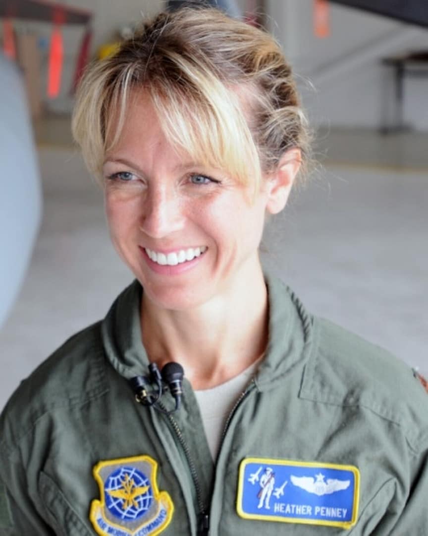 Major Heather "Lucky" Penney, US Air National Guard F-16 pilot