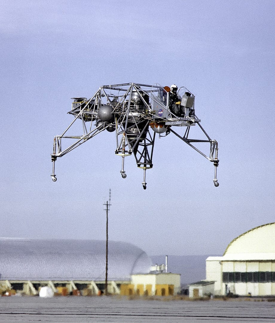 NASA Lunar Landing Research Vehicle LLRV flying bedstead