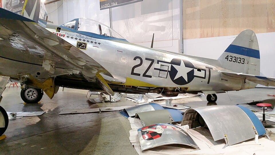 A Republic P-47 Thunderbolt, the aircraft in which Francis "Gabby" Gabreski became the top American ace in the European Theatre