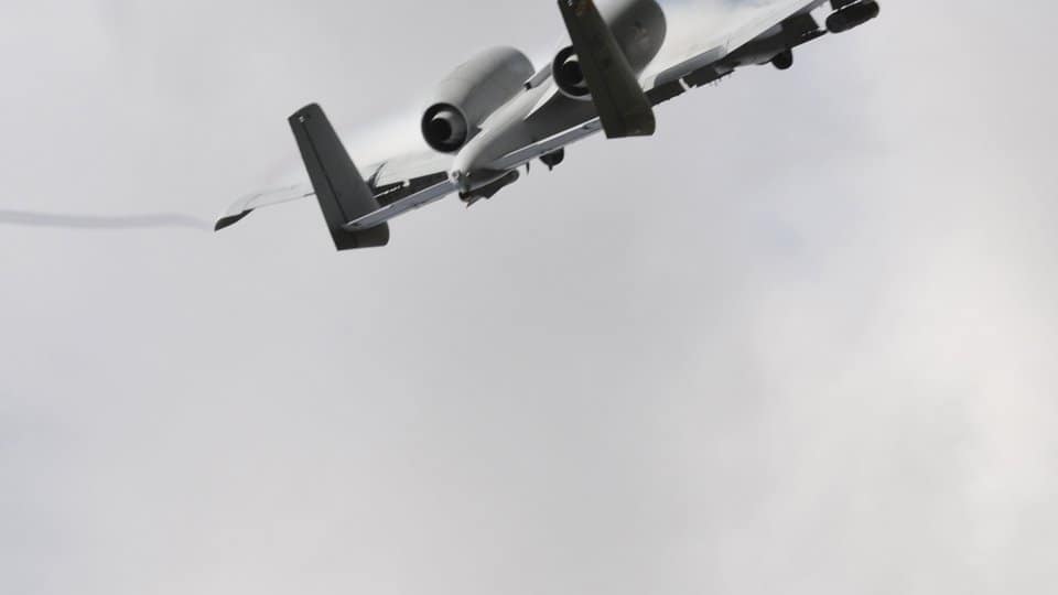 A-10 Warthog gun run