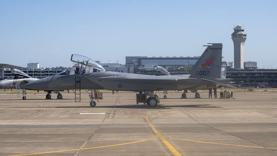 F-15EX Eagle II fighter jet in flight