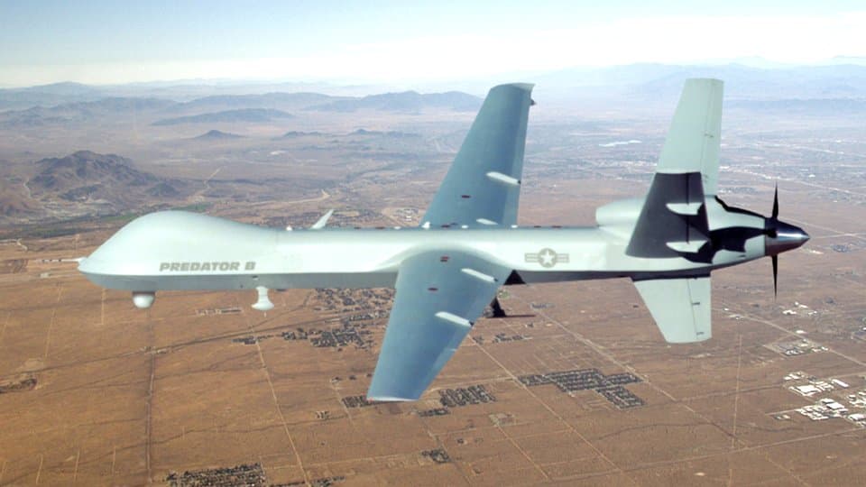 MQ-9 Reaper drone in autonomous flight - U.S. Air Force