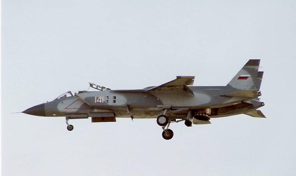 Yakovlev Yak-141 VTOL Soviet fighter at Farnborough 1992