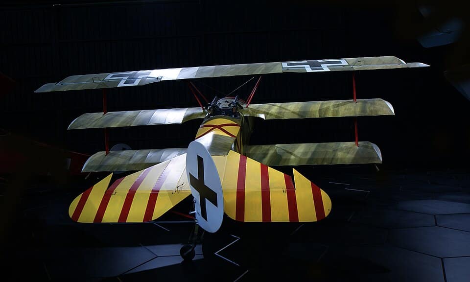 SONY DSC Fokker Dr.I triplane — the iconic red fighter flown by Manfred von Richthofen, the Red Baron