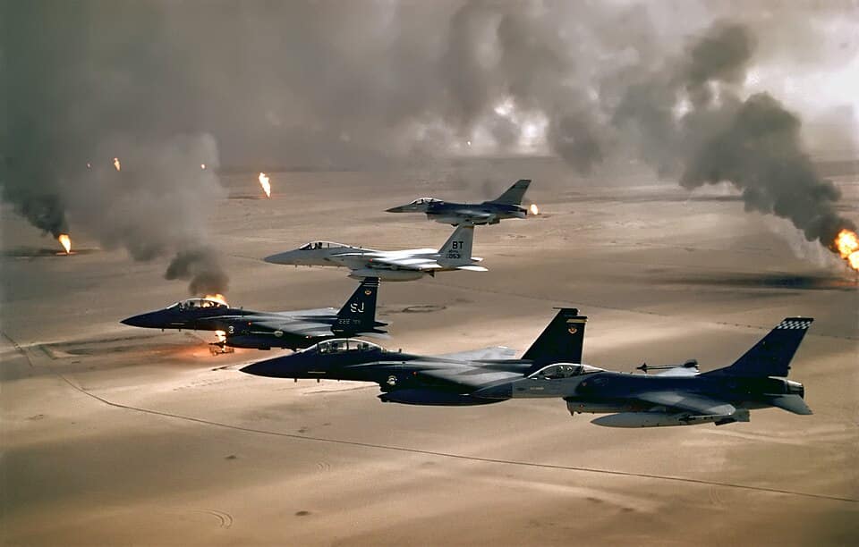 USAF F-16 F-15 Desert Storm Eröffnungsnacht 1991