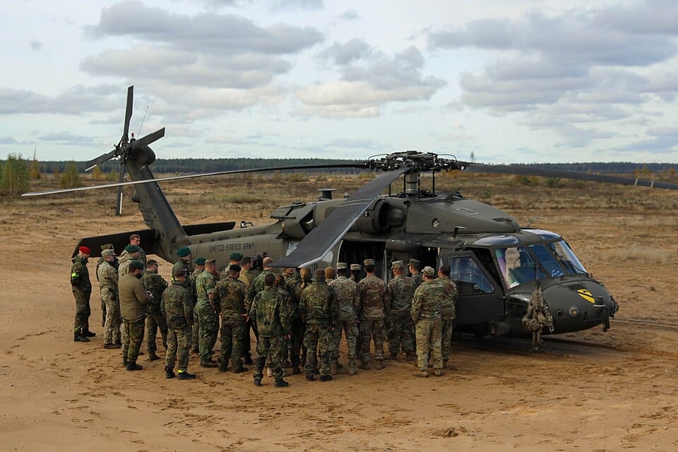 Forze multinazionali della NATO durante l'esercitazione primaverile AURORA 26.