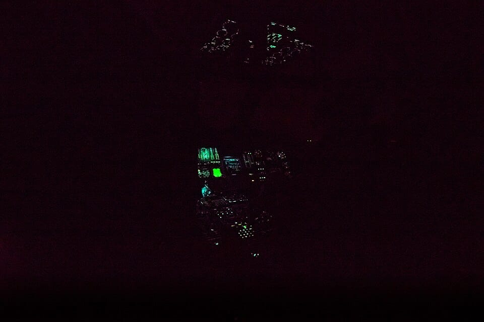 Night Flight Cockpit Pilot Training