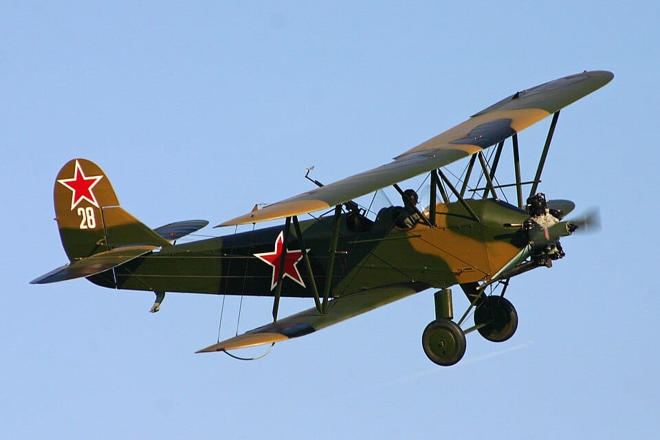Polikarpov Po-2 biplane used in Korean War