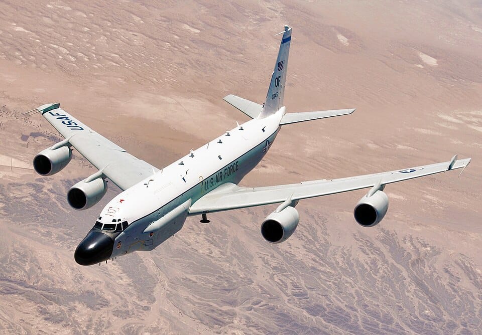 rc-135-rivet-joint-spy-plane RC-135 Rivet Joint signals intelligence aircraft