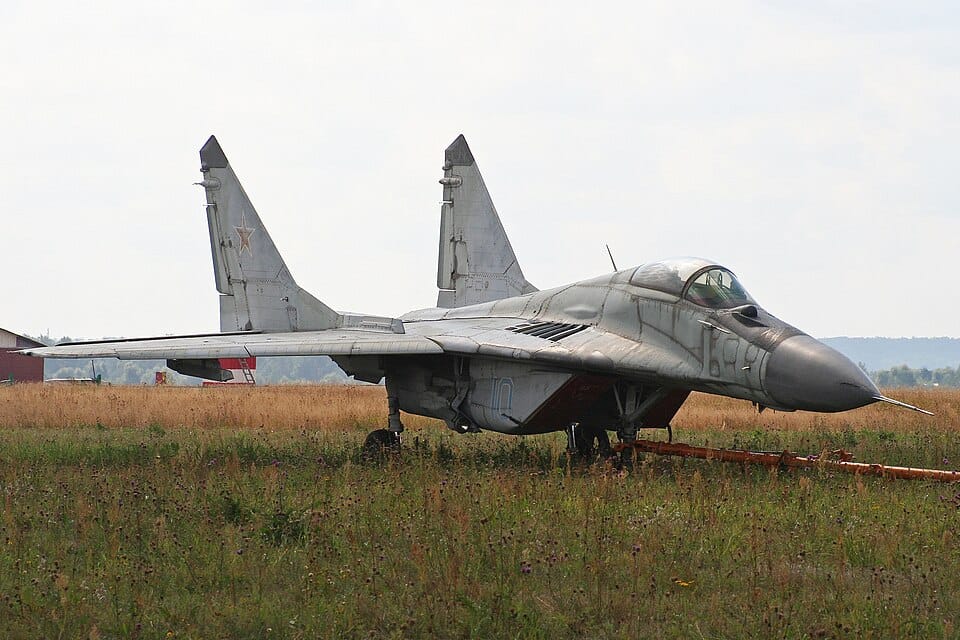 Avion de chasse MiG-29 Fulcrum en vol