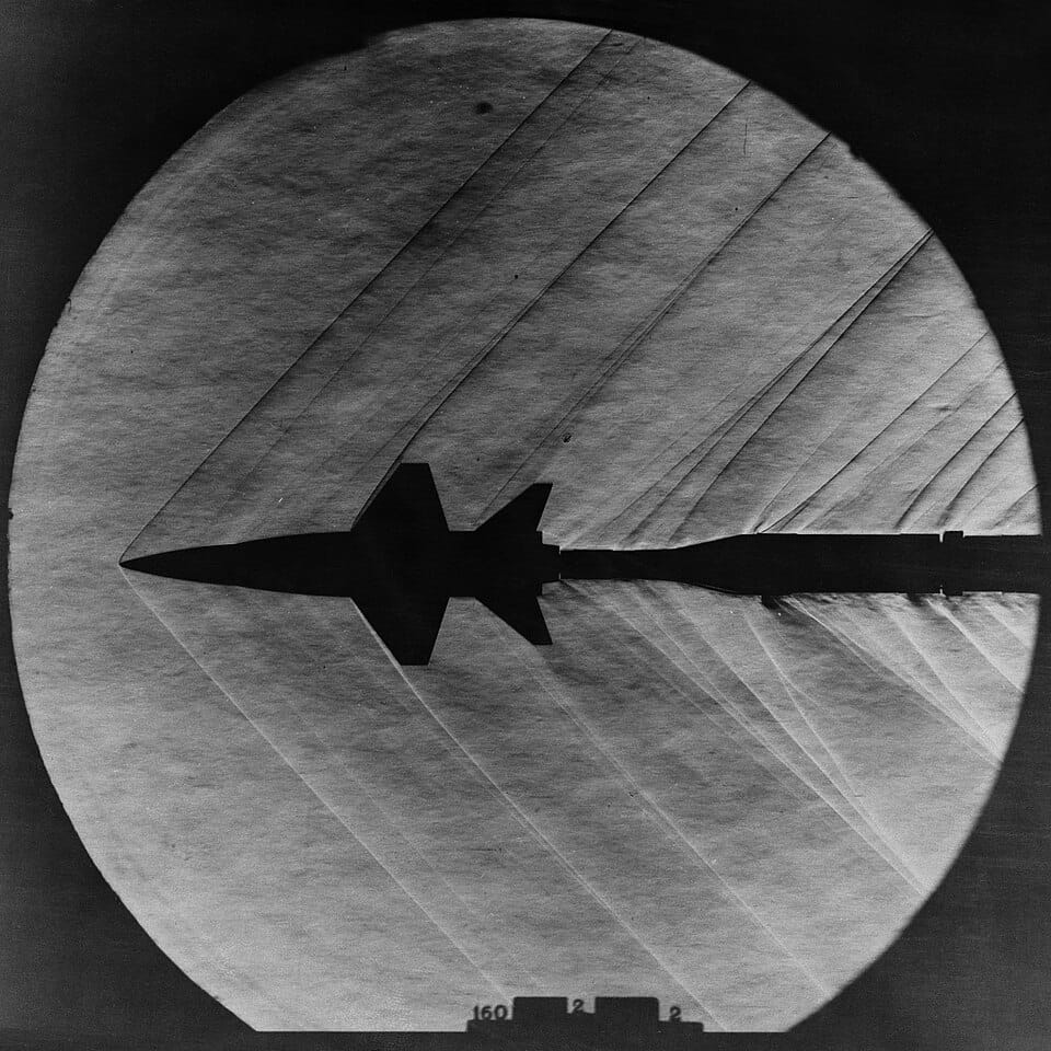 X-15 model in NASA supersonic wind tunnel