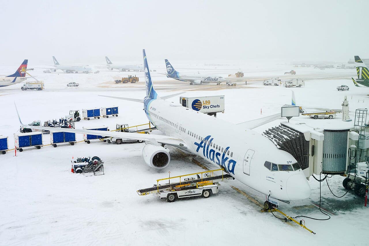 Alaska Airlines Boeing 737-900ER at Anchorage
