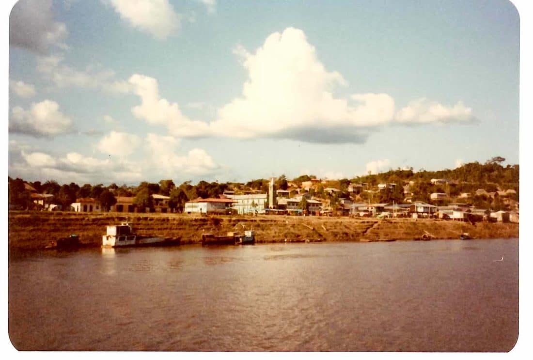 A river town on the bank of the Ucayali in the Peruvian Amazon