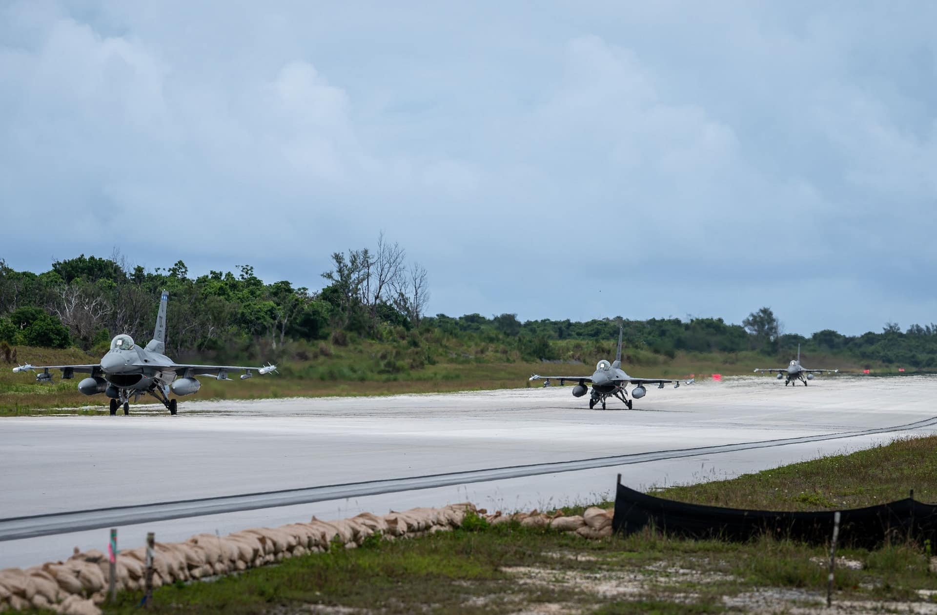 District of Columbia Air National Guard F-16 Fighting Falcons of the 121st Fighter Squadron