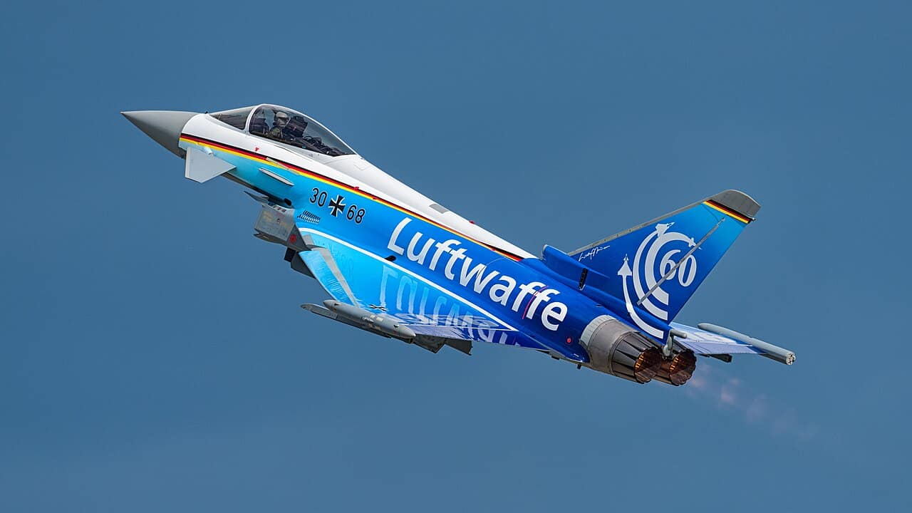 Ein Eurofighter Typhoon der deutschen Luftwaffe