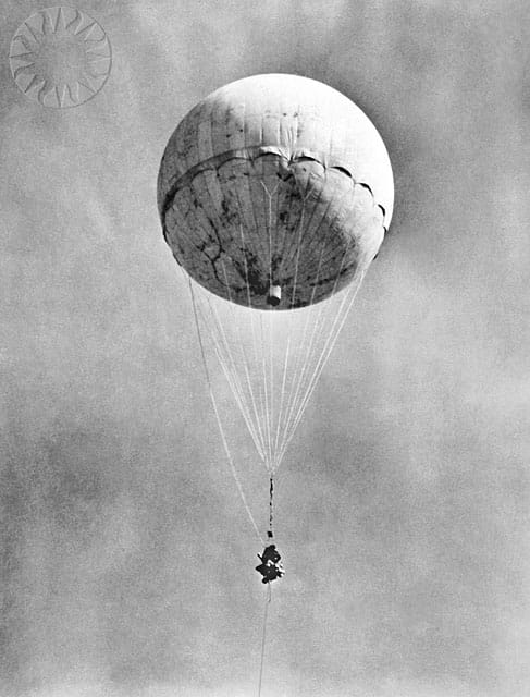 Eine japanische Fu-Go-Ballonbombe
