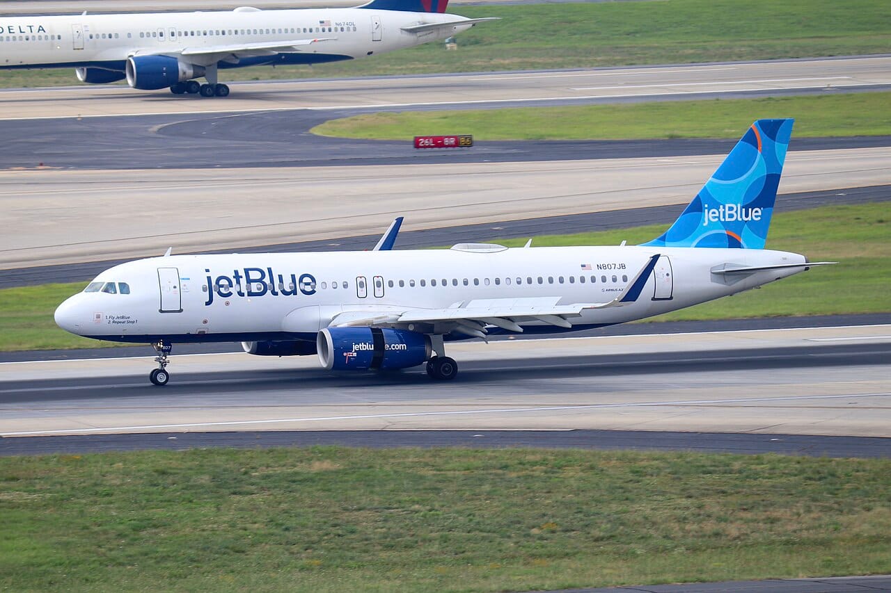 Ein Airbus A320 von JetBlue