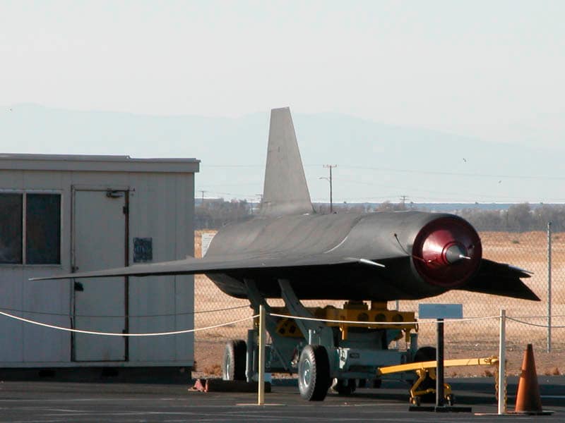 Lockheed D-21 drone on display at museum