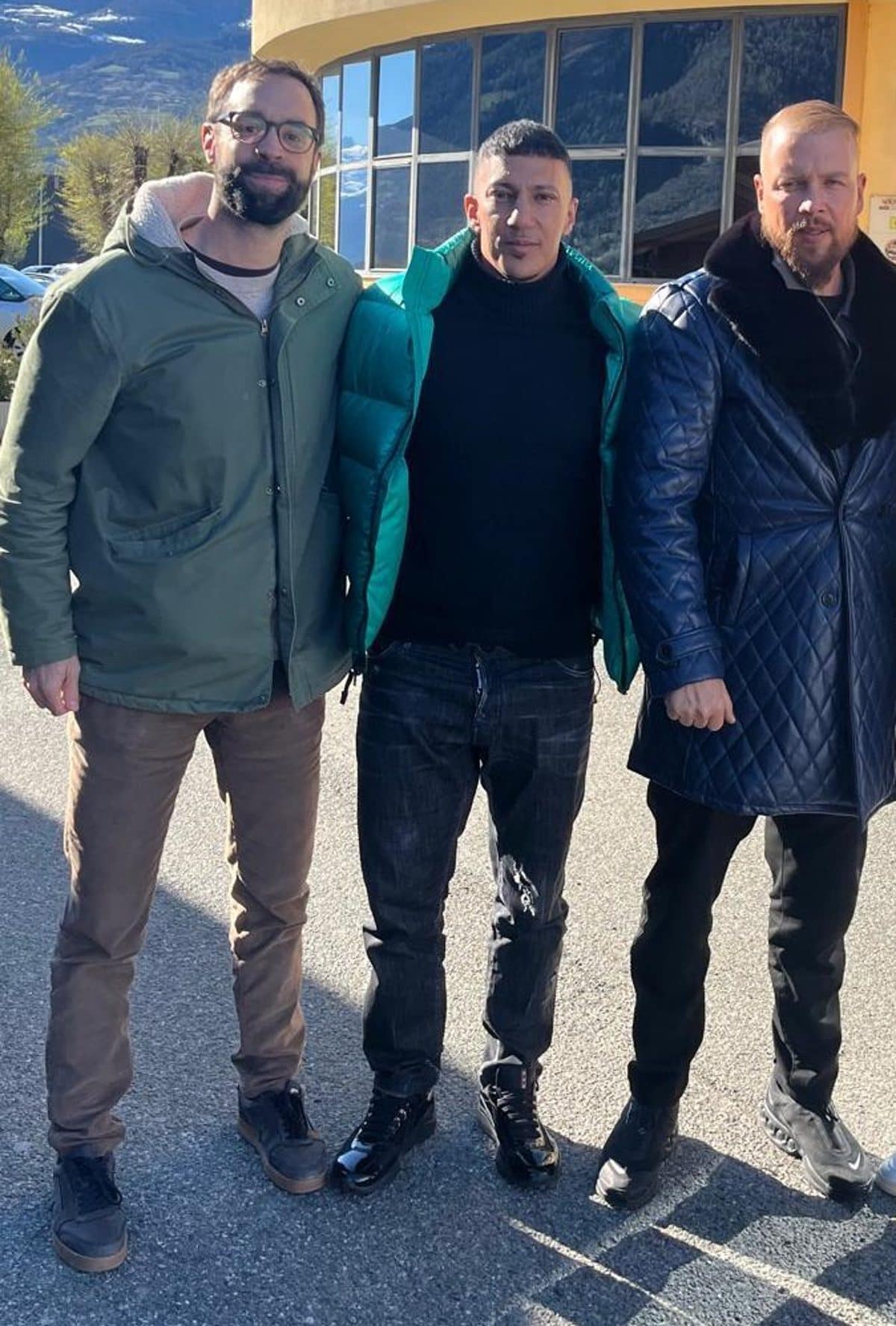 MiGFlug CEO Philipp with Farid Bang and Kollegah in Aosta