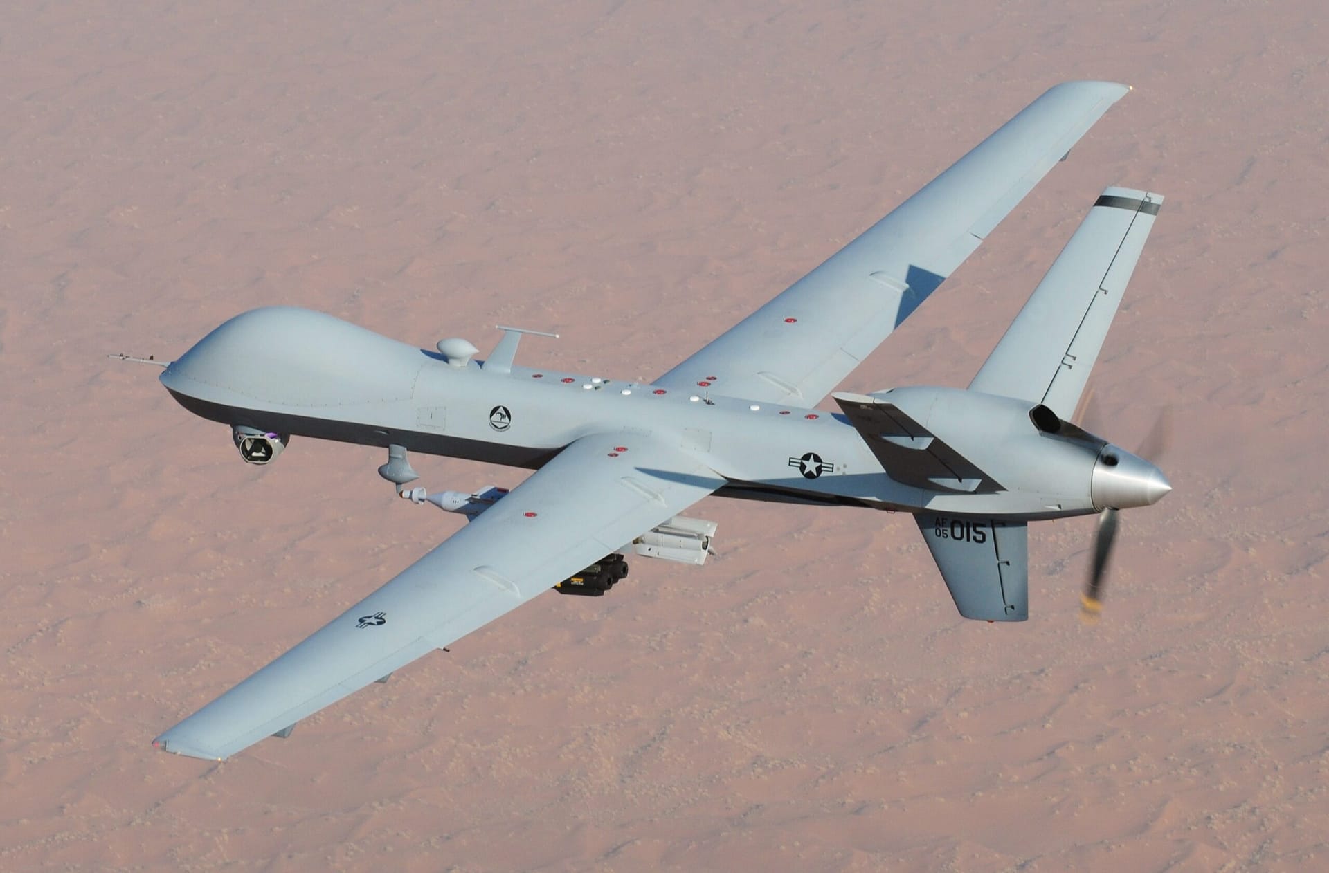 MQ-9 Reaper unmanned aerial vehicle in flight
