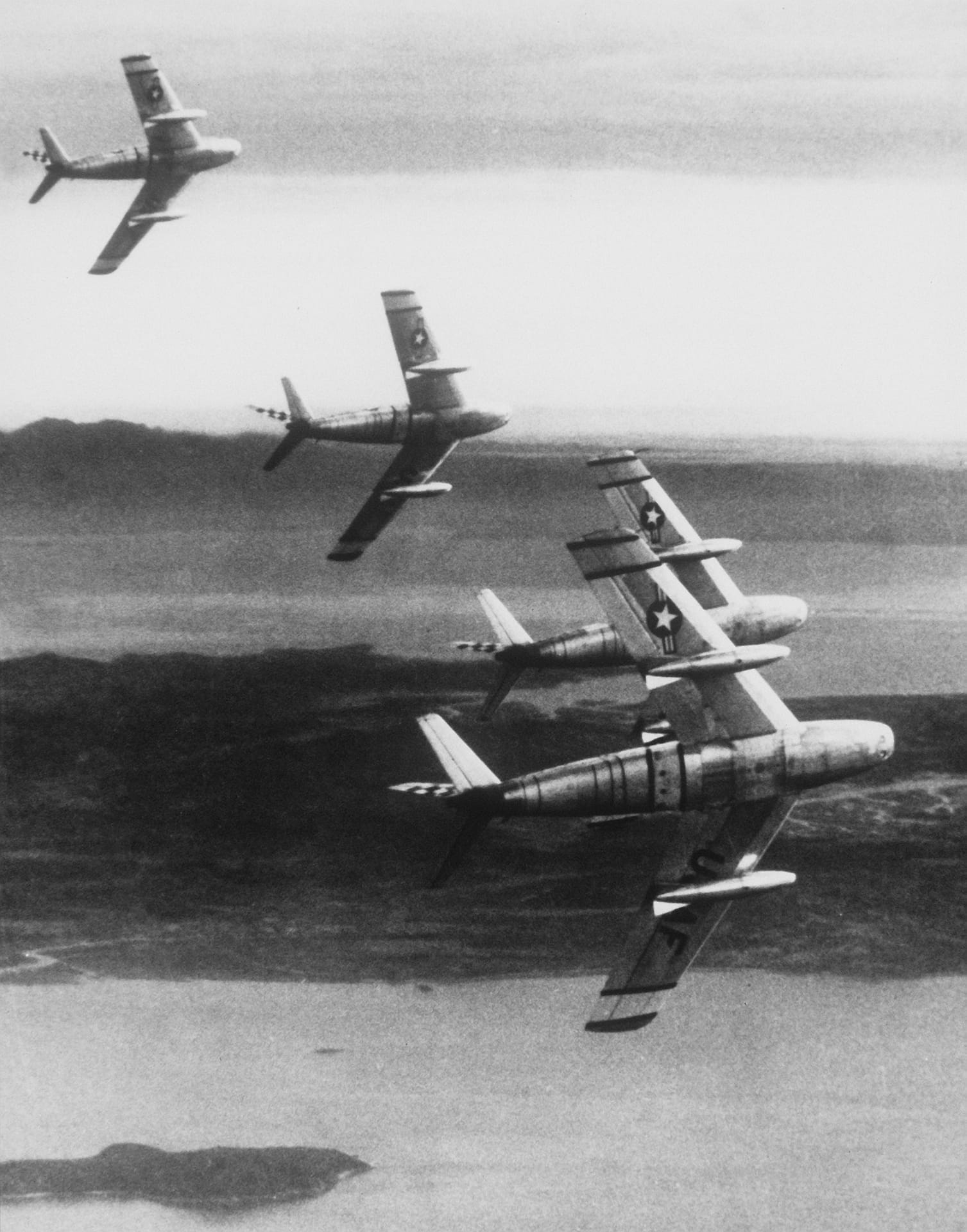 North American F-86 Sabres over Korea