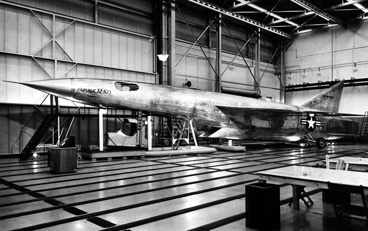 The Republic XF-103 mock-up