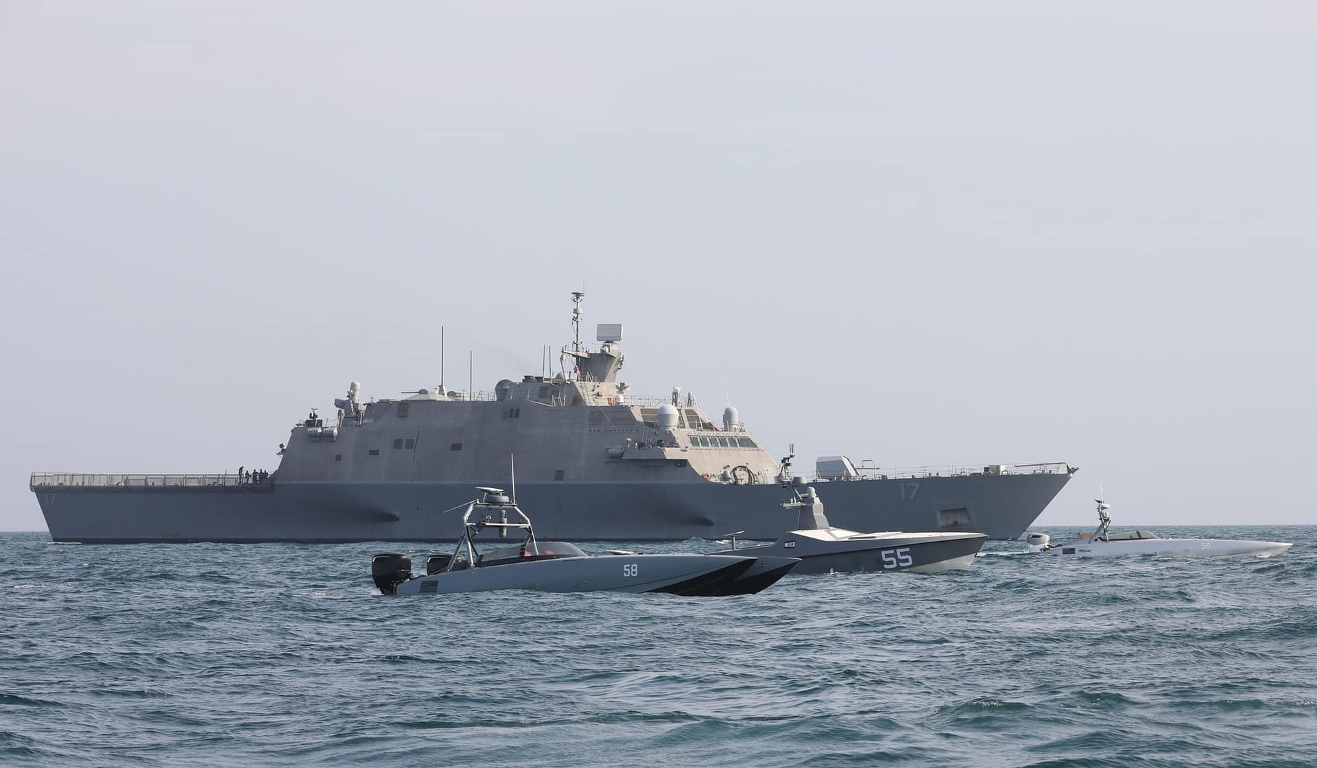 Task Force 59 unmanned surface vessels in the Arabian Gulf